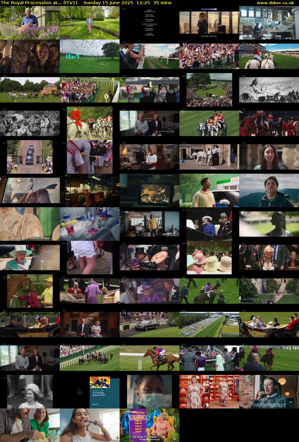 The Royal Procession at... (ITV1) Sunday 15 June 2025 12:25 - 13:00