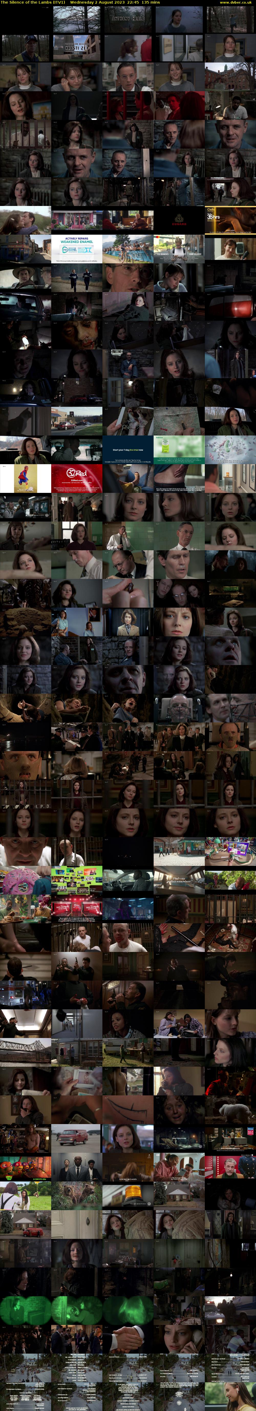 The Silence of the Lambs (ITV1) Wednesday 2 August 2023 22:45 - 01:00