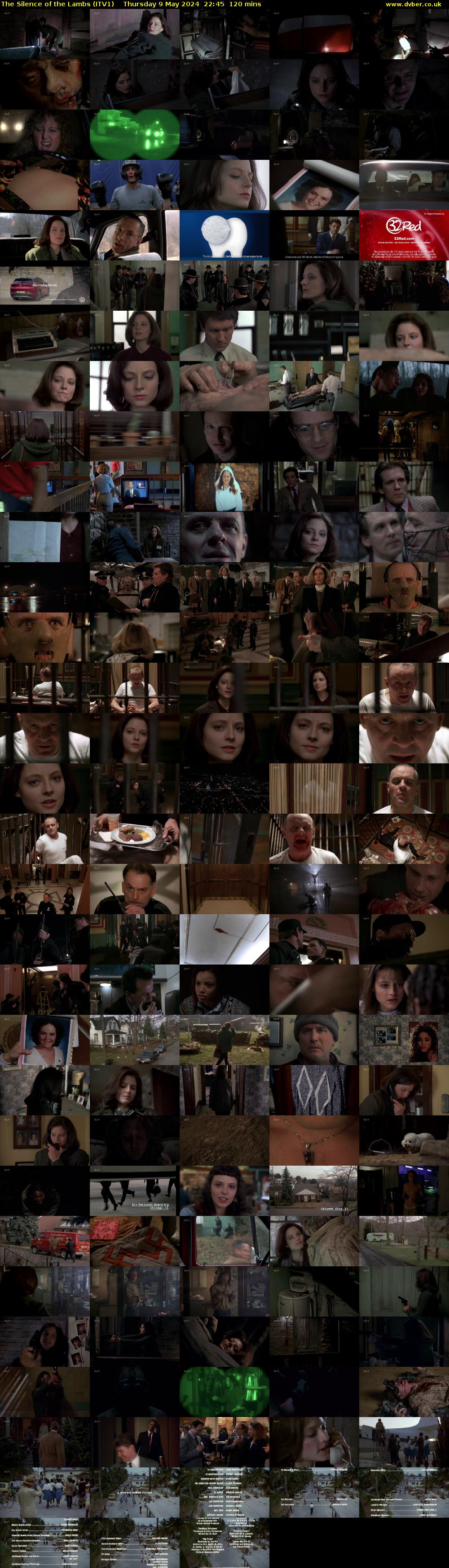 The Silence of the Lambs (ITV1) Thursday 9 May 2024 22:45 - 00:45