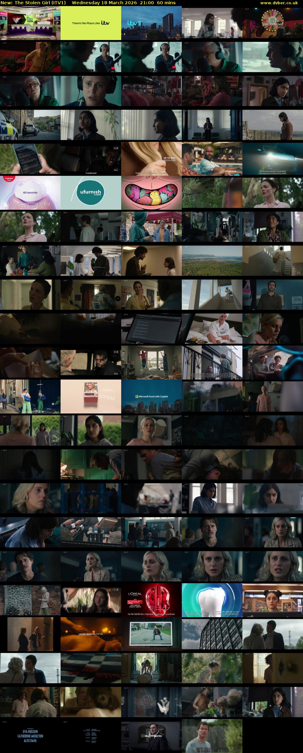 The Stolen Girl (ITV1) Wednesday 18 March 2026 21:00 - 22:00