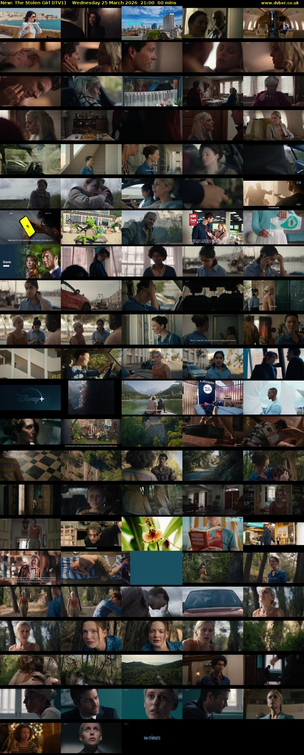 The Stolen Girl (ITV1) Wednesday 25 March 2026 21:00 - 22:00