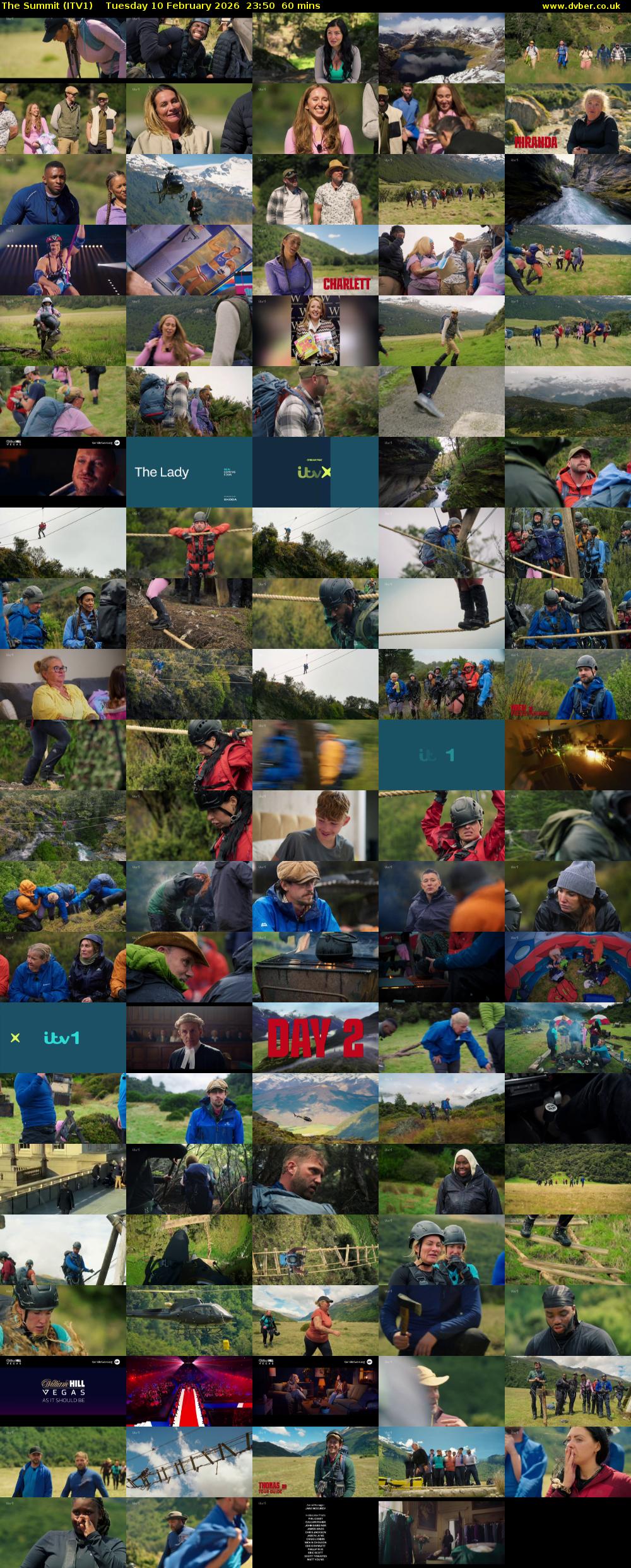 The Summit (ITV1) Tuesday 10 February 2026 23:50 - 00:50