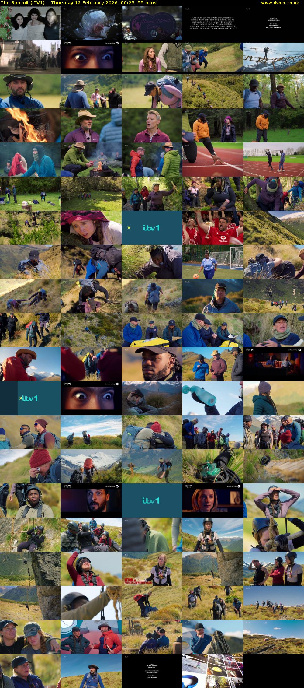 The Summit (ITV1) Thursday 12 February 2026 00:25 - 01:20