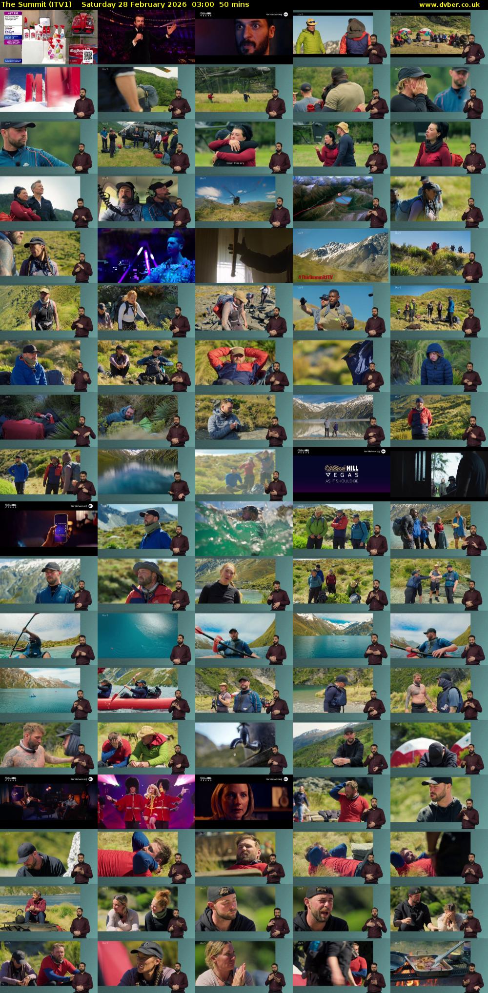 The Summit (ITV1) Saturday 28 February 2026 03:00 - 03:50