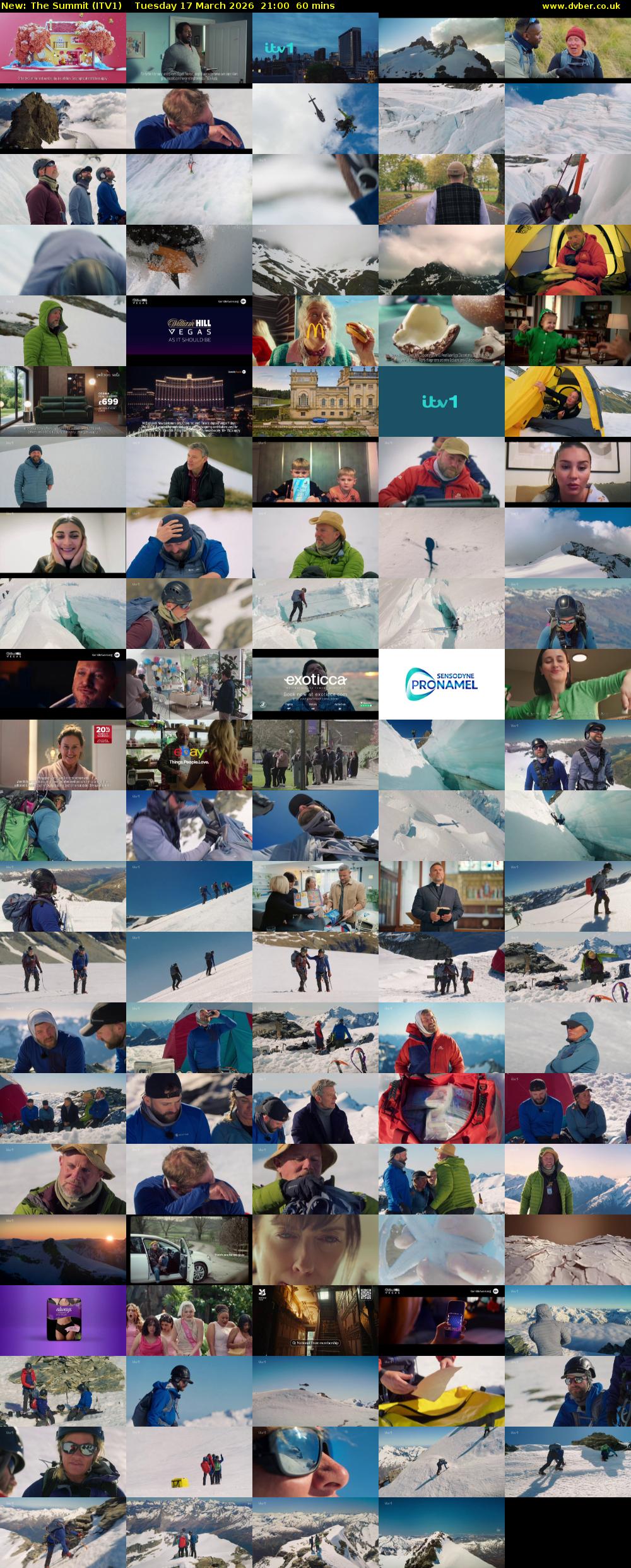 The Summit (ITV1) Tuesday 17 March 2026 21:00 - 22:00