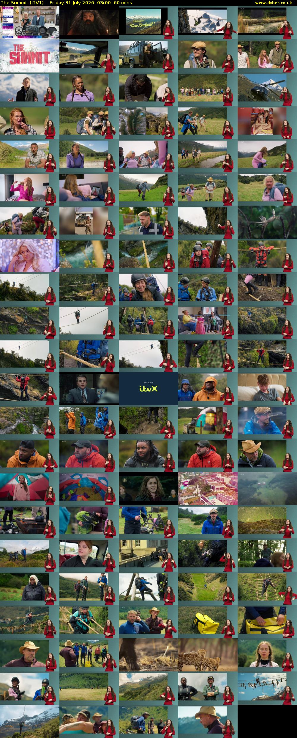 The Summit (ITV1) Friday 31 July 2026 03:00 - 04:00