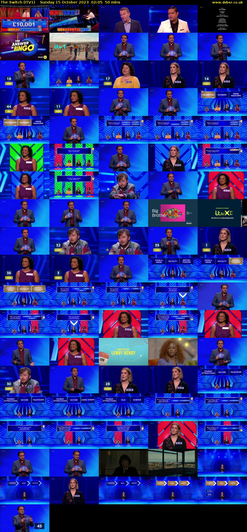 The Switch (ITV1) Sunday 15 October 2023 02:05 - 02:55