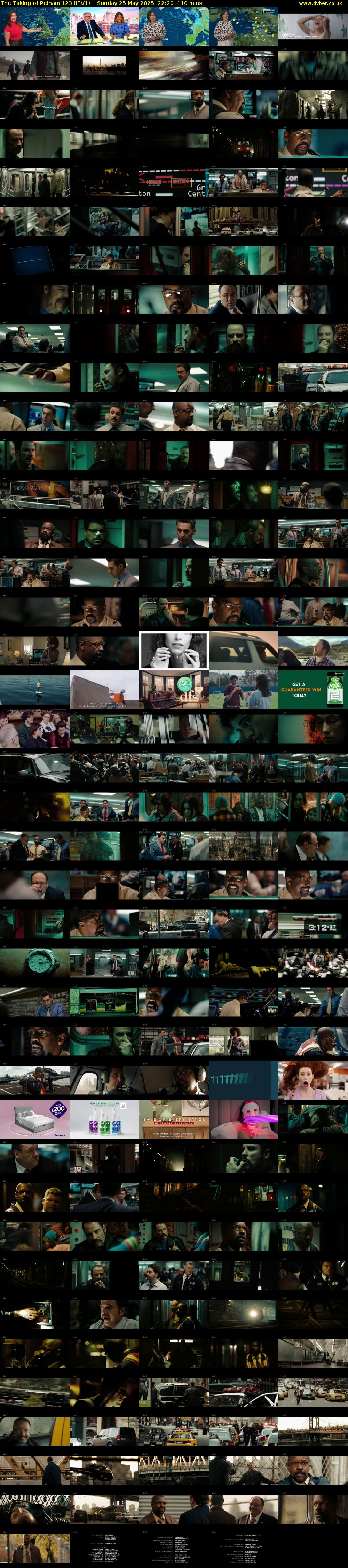 The Taking of Pelham 123 (ITV1) Sunday 25 May 2025 22:20 - 00:10