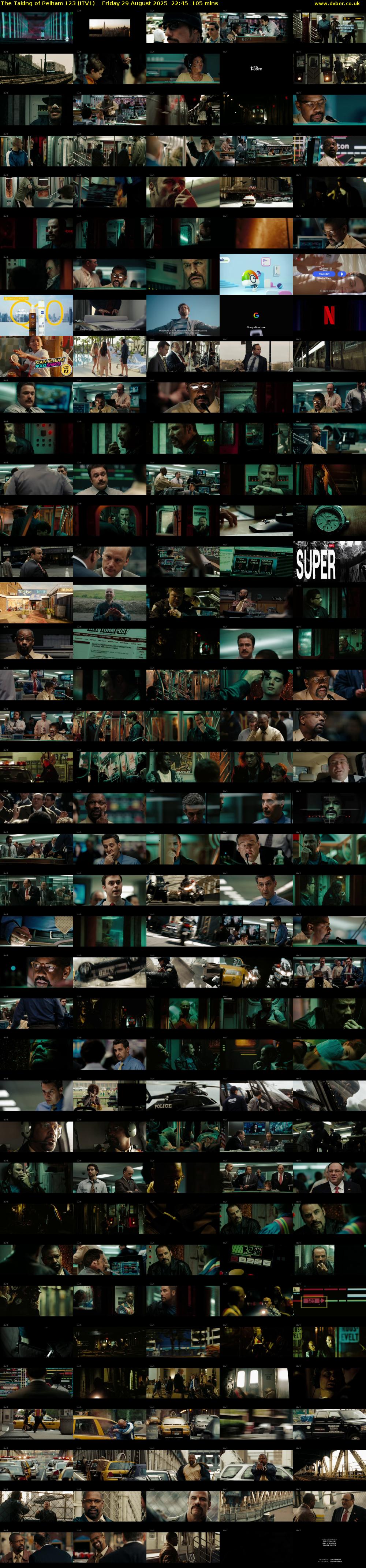 The Taking of Pelham 123 (ITV1) Friday 29 August 2025 22:45 - 00:30