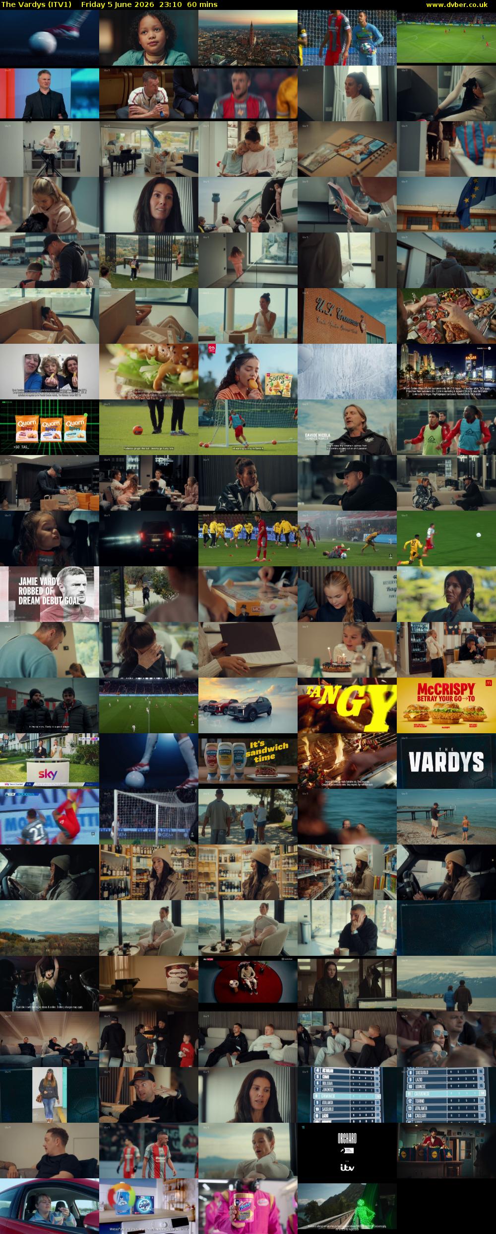 The Vardys (ITV1) Friday 5 June 2026 23:10 - 00:10