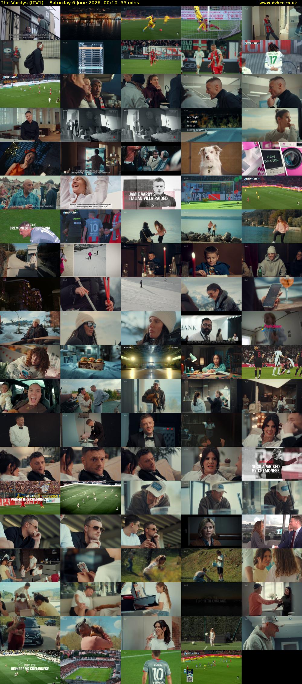 The Vardys (ITV1) Saturday 6 June 2026 00:10 - 01:05