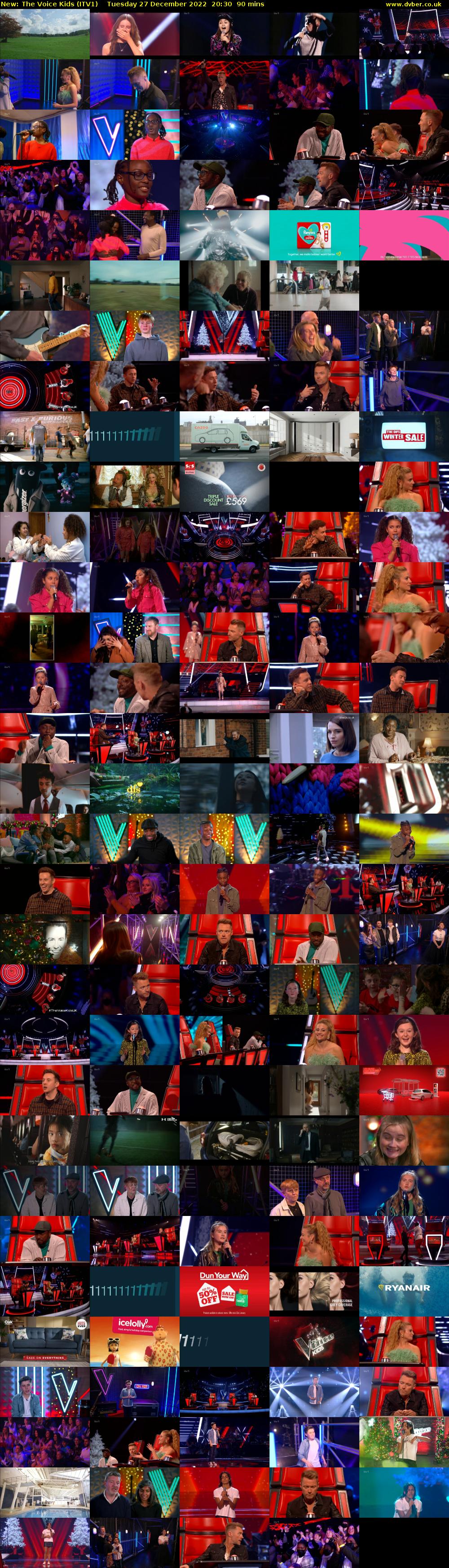 The Voice Kids (ITV1) Tuesday 27 December 2022 20:30 - 22:00