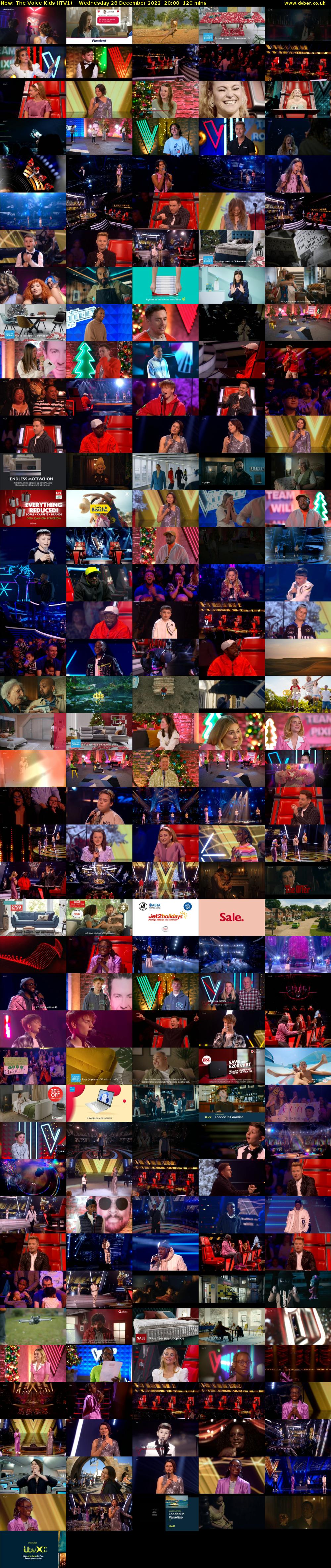 The Voice Kids (ITV1) Wednesday 28 December 2022 20:00 - 22:00