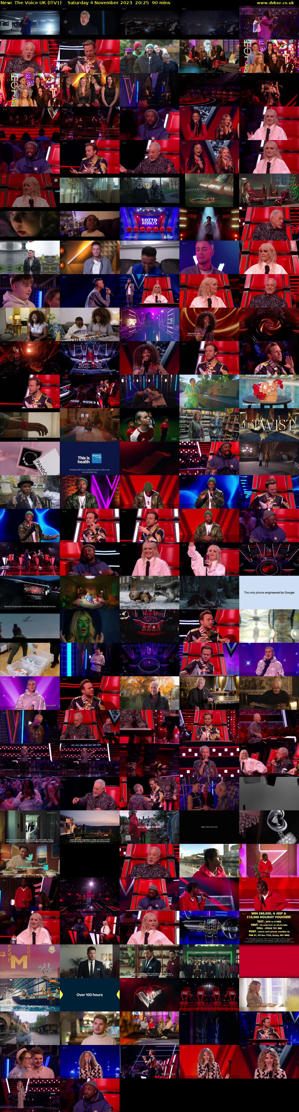 The Voice UK (ITV1) Saturday 4 November 2023 20:25 - 21:55