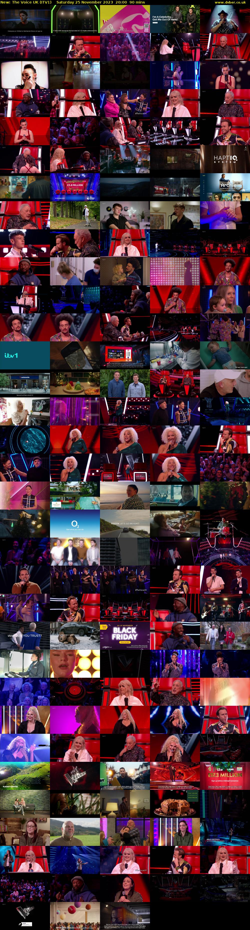 The Voice UK (ITV1) Saturday 25 November 2023 20:00 - 21:30