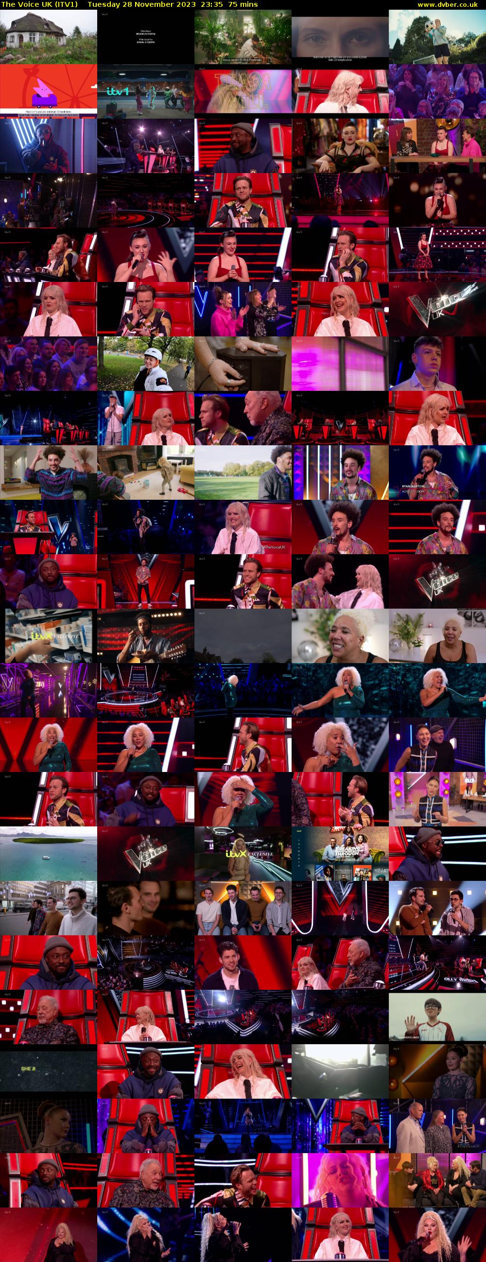 The Voice UK (ITV1) Tuesday 28 November 2023 23:35 - 00:50