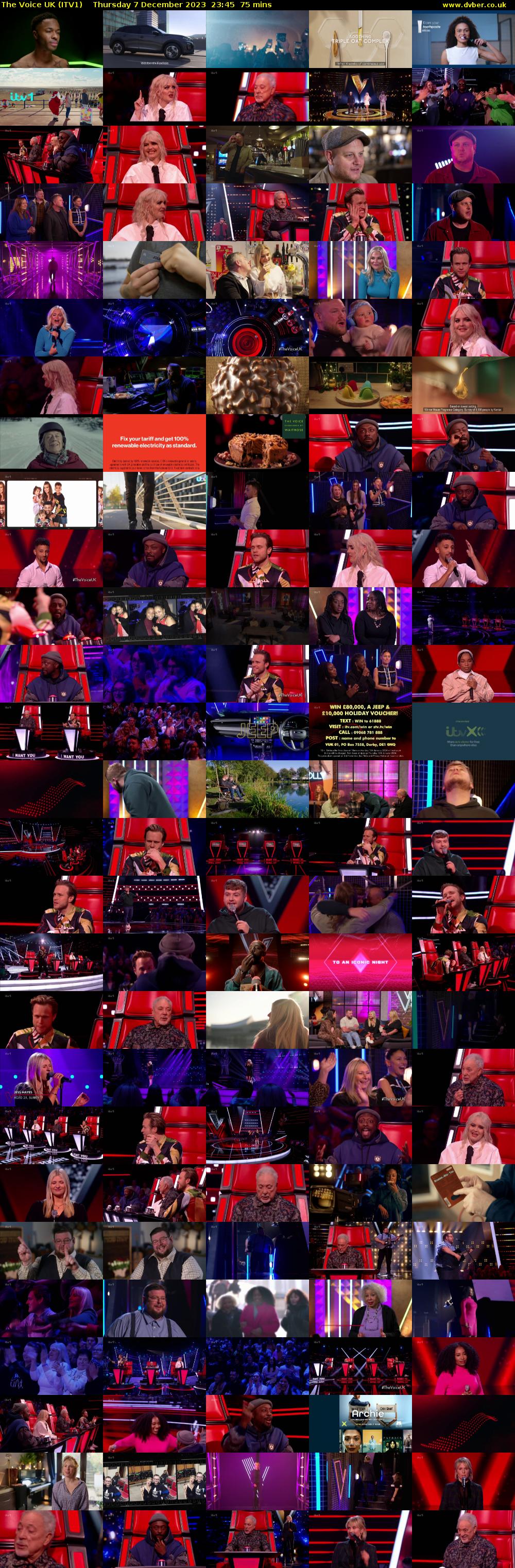 The Voice UK (ITV1) Thursday 7 December 2023 23:45 - 01:00