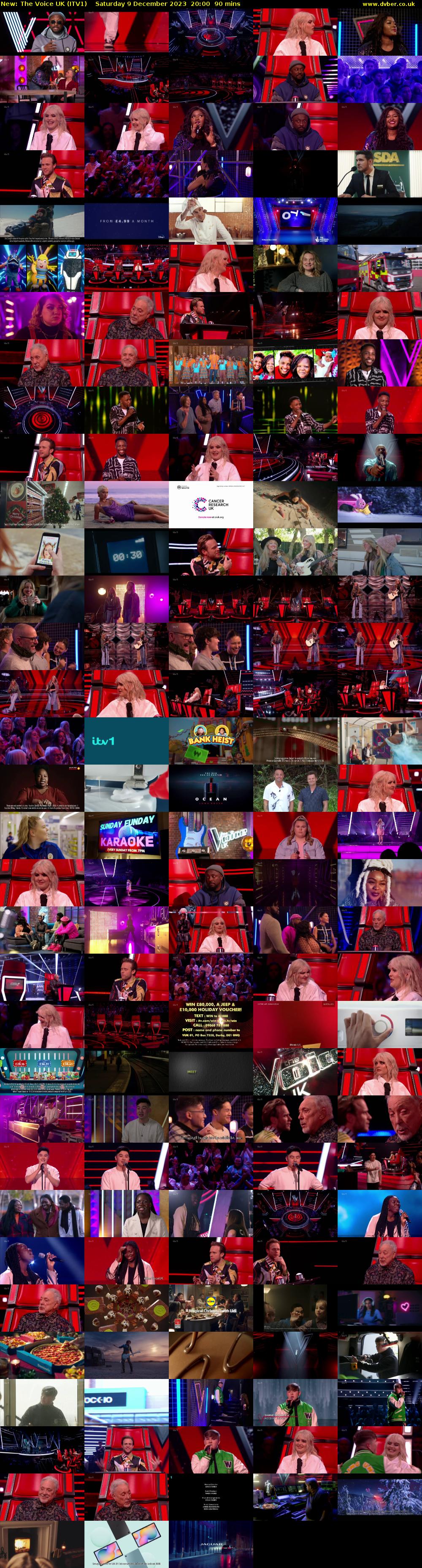 The Voice UK (ITV1) Saturday 9 December 2023 20:00 - 21:30