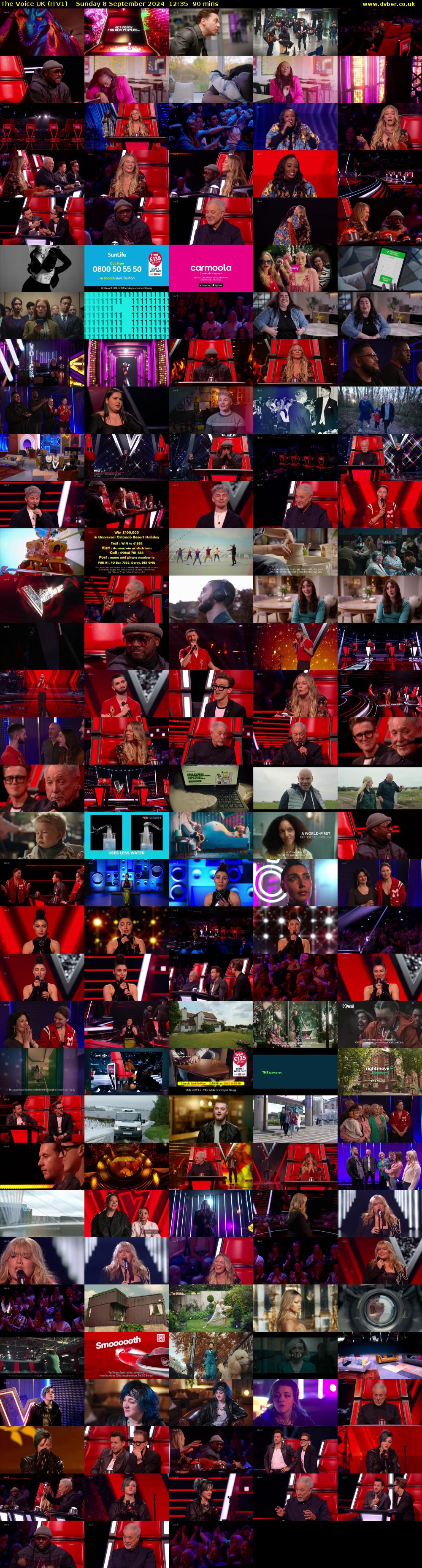 The Voice UK (ITV1) Sunday 8 September 2024 12:35 - 14:05