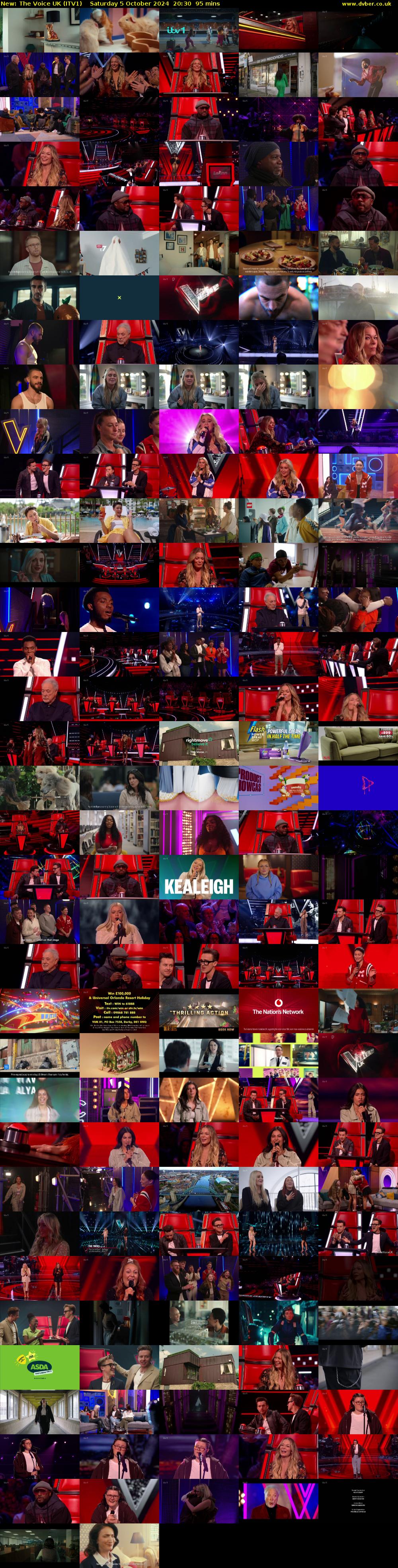 The Voice UK (ITV1) Saturday 5 October 2024 20:30 - 22:05