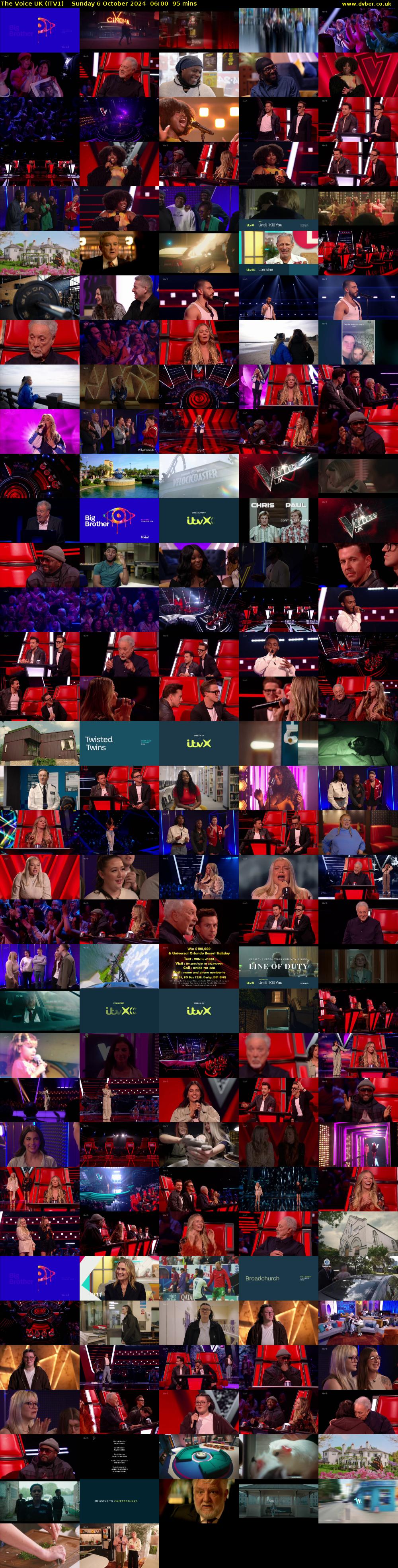 The Voice UK (ITV1) Sunday 6 October 2024 06:00 - 07:35