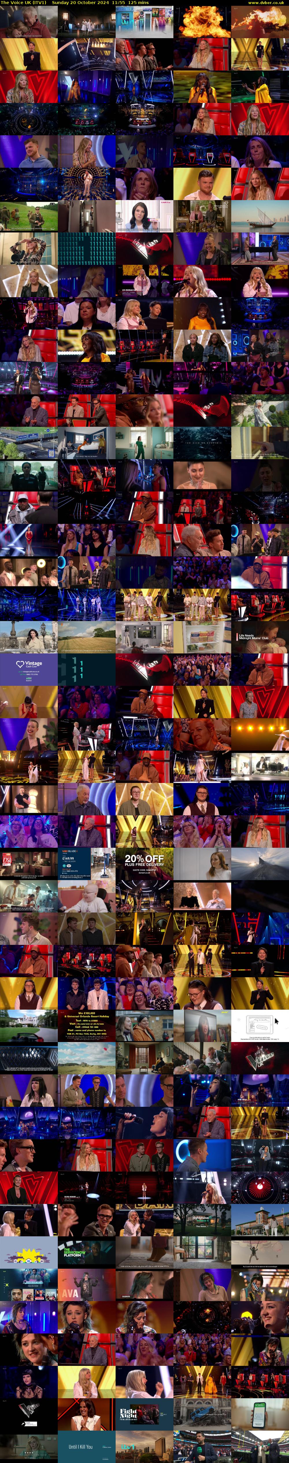 The Voice UK (ITV1) Sunday 20 October 2024 11:55 - 14:00