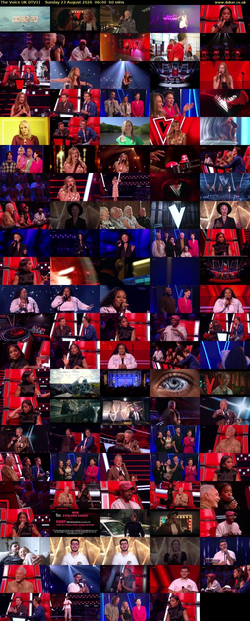 The Voice UK (ITV1) Sunday 23 August 2026 06:00 - 07:00