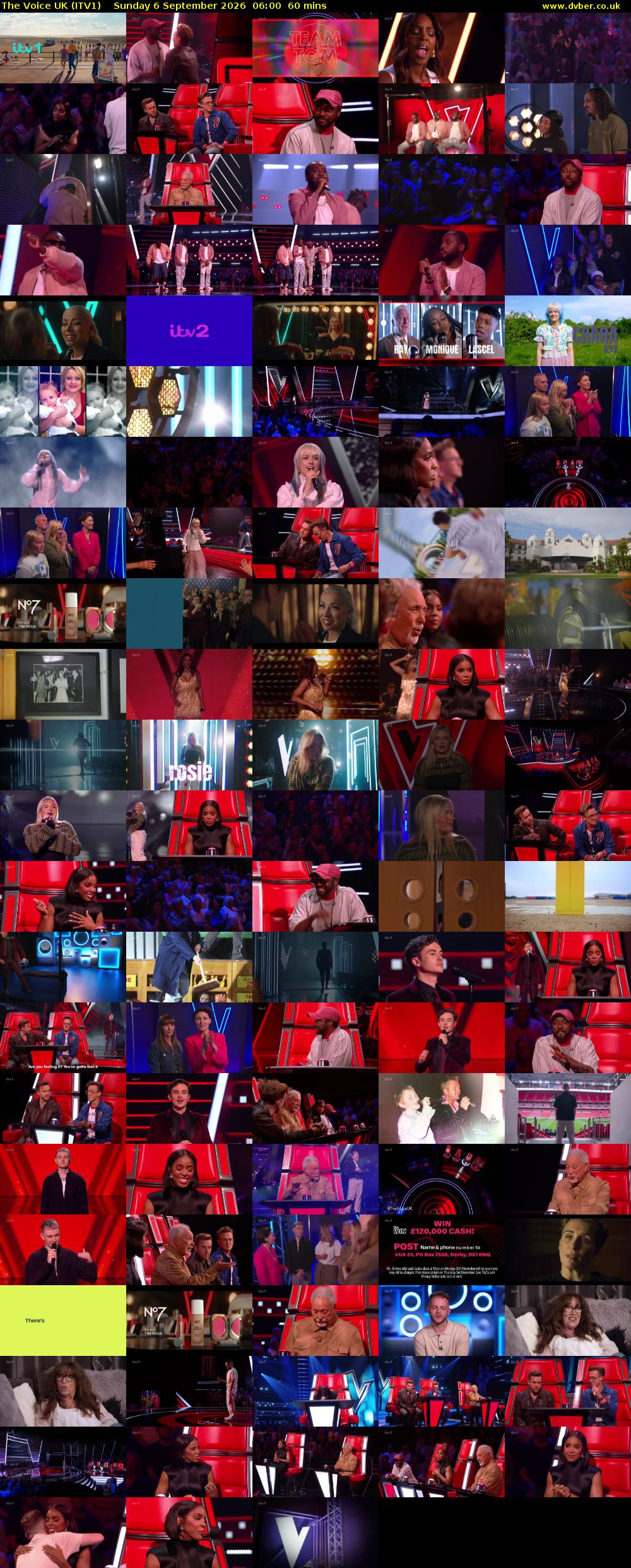 The Voice UK (ITV1) Sunday 6 September 2026 06:00 - 07:00