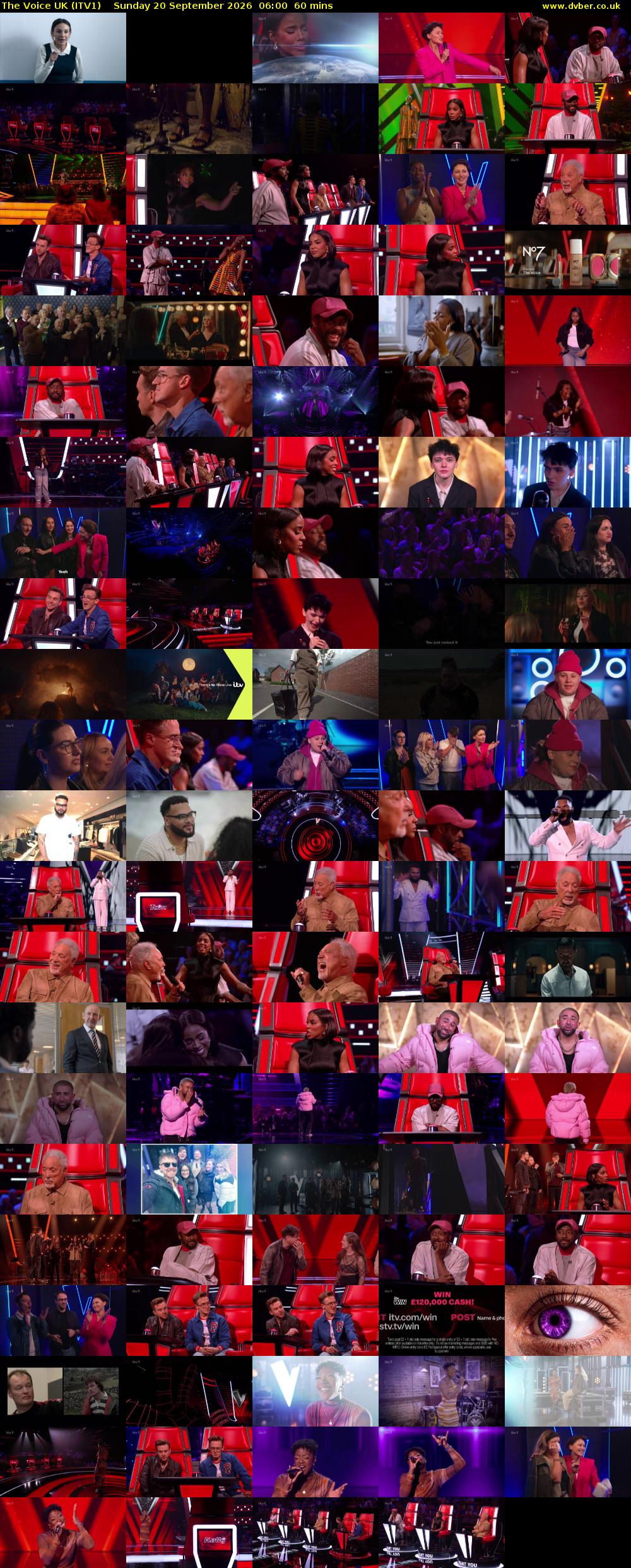 The Voice UK (ITV1) Sunday 20 September 2026 06:00 - 07:00
