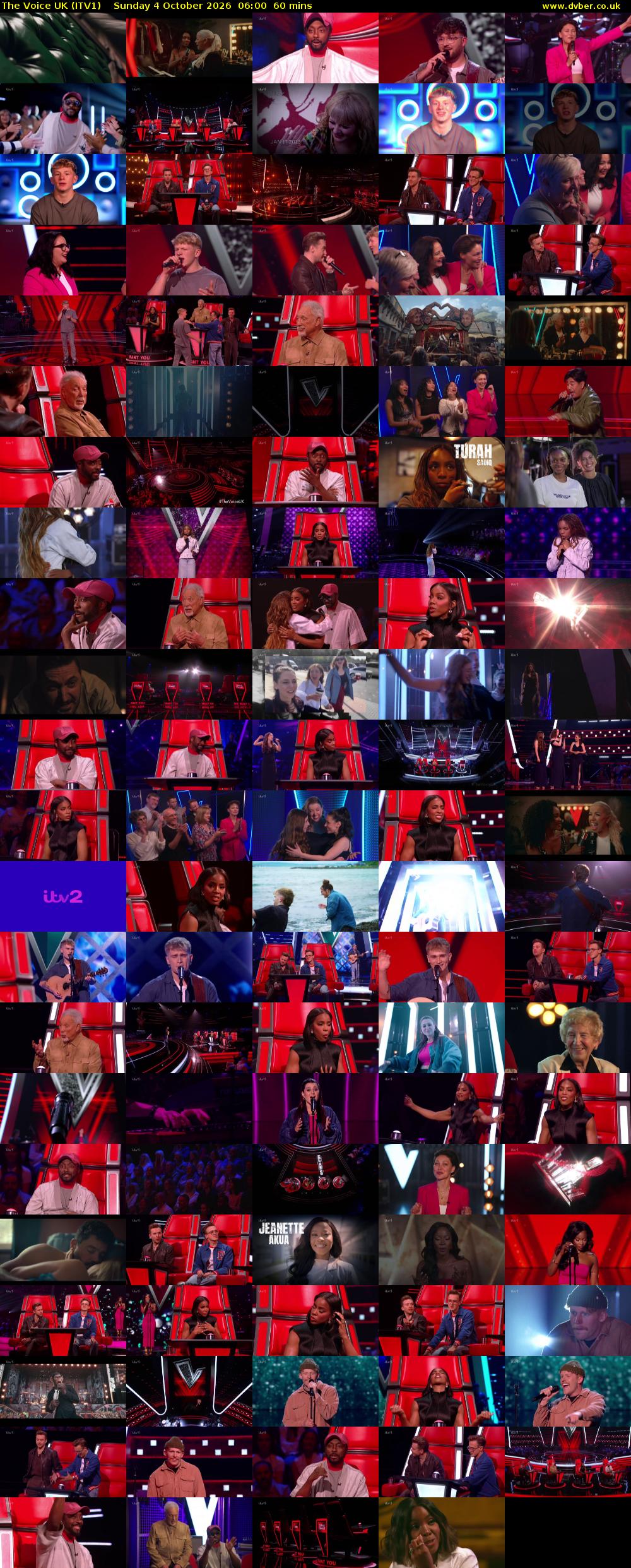 The Voice UK (ITV1) Sunday 4 October 2026 06:00 - 07:00