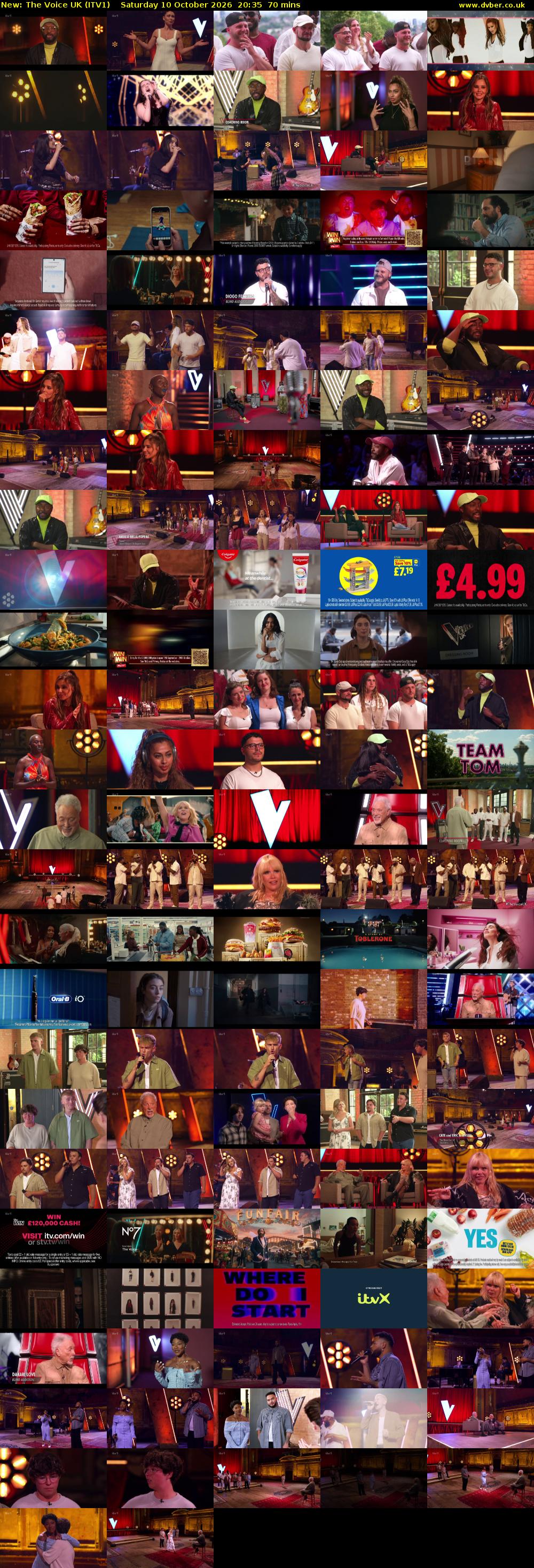 The Voice UK (ITV1) Saturday 10 October 2026 20:35 - 21:45