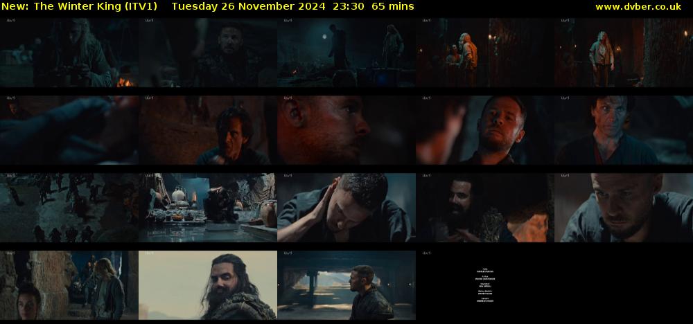 The Winter King (ITV1) Tuesday 26 November 2024 23:30 - 00:35