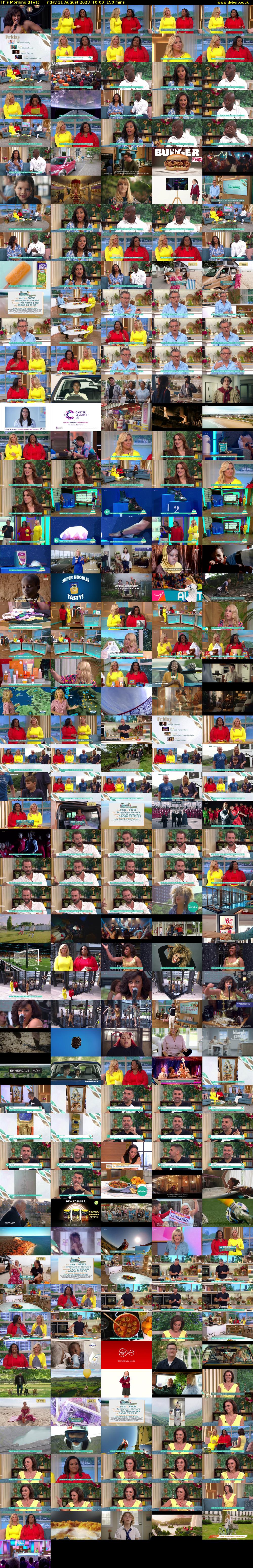 This Morning (ITV1) Friday 11 August 2023 10:00 - 12:30