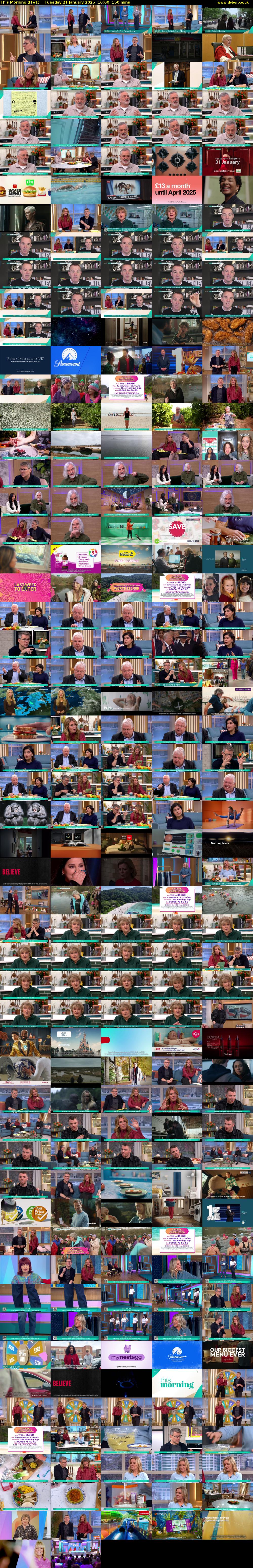 This Morning (ITV1) Tuesday 21 January 2025 10:00 - 12:30