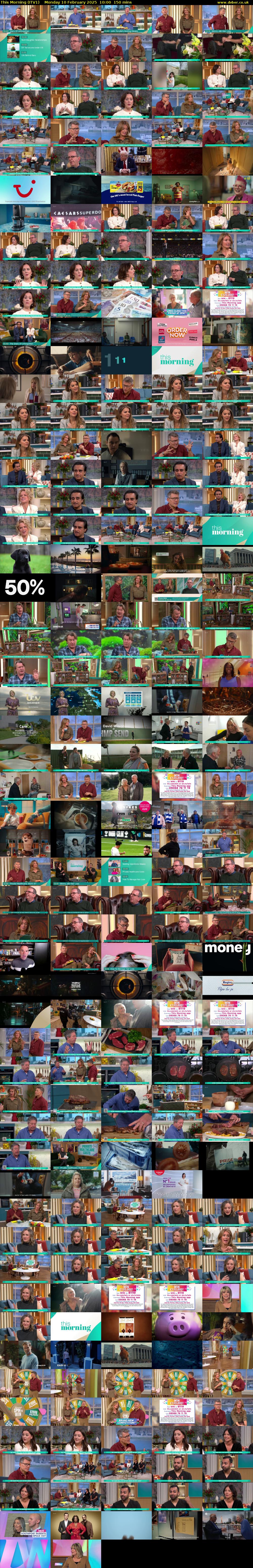 This Morning (ITV1) Monday 10 February 2025 10:00 - 12:30