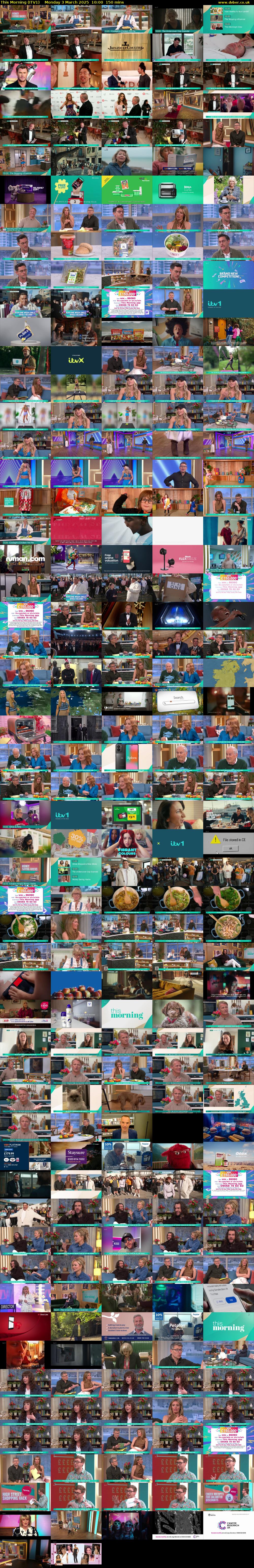 This Morning (ITV1) Monday 3 March 2025 10:00 - 12:30