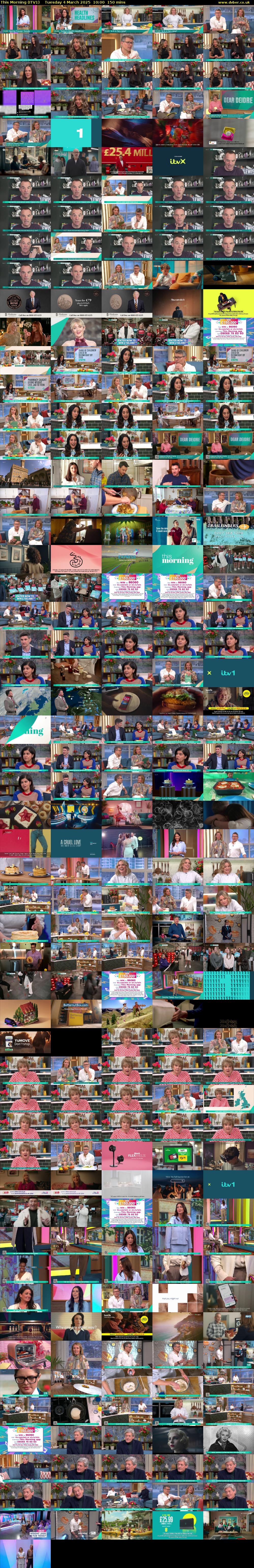 This Morning (ITV1) Tuesday 4 March 2025 10:00 - 12:30