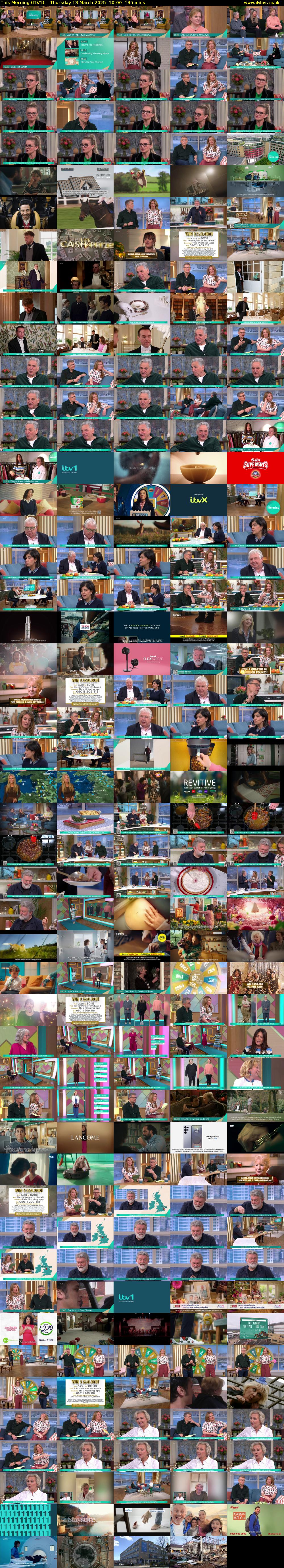 This Morning (ITV1) Thursday 13 March 2025 10:00 - 12:15
