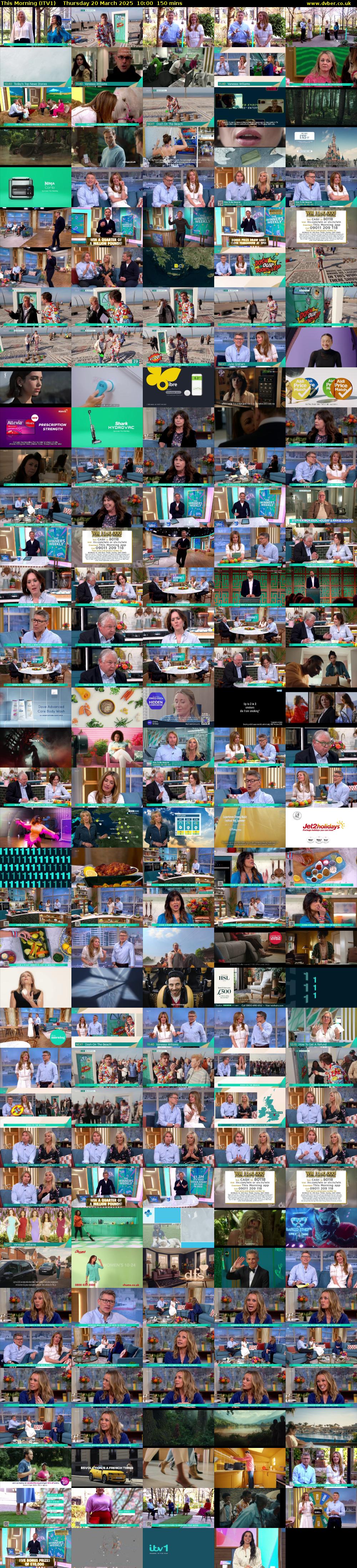 This Morning (ITV1) Thursday 20 March 2025 10:00 - 12:30