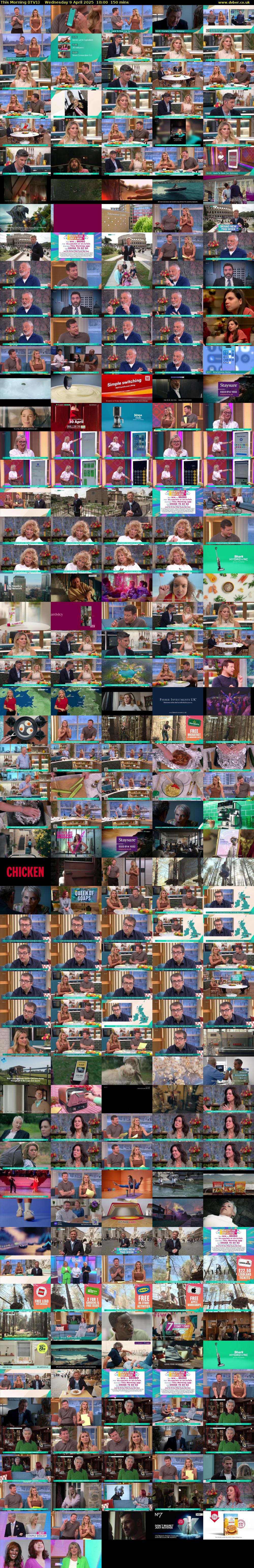 This Morning (ITV1) Wednesday 9 April 2025 10:00 - 12:30