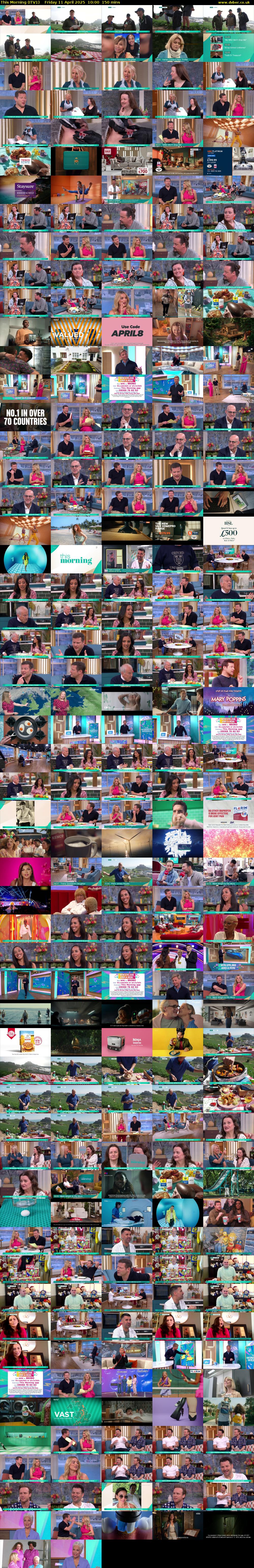 This Morning (ITV1) Friday 11 April 2025 10:00 - 12:30