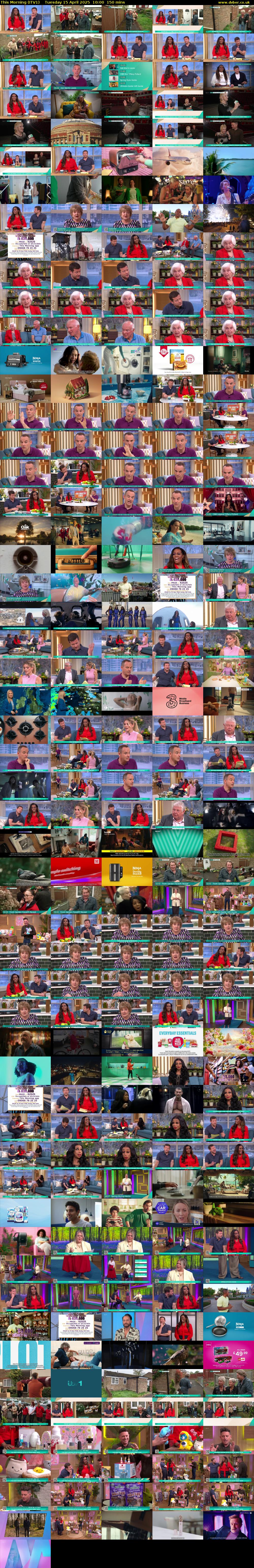 This Morning (ITV1) Tuesday 15 April 2025 10:00 - 12:30