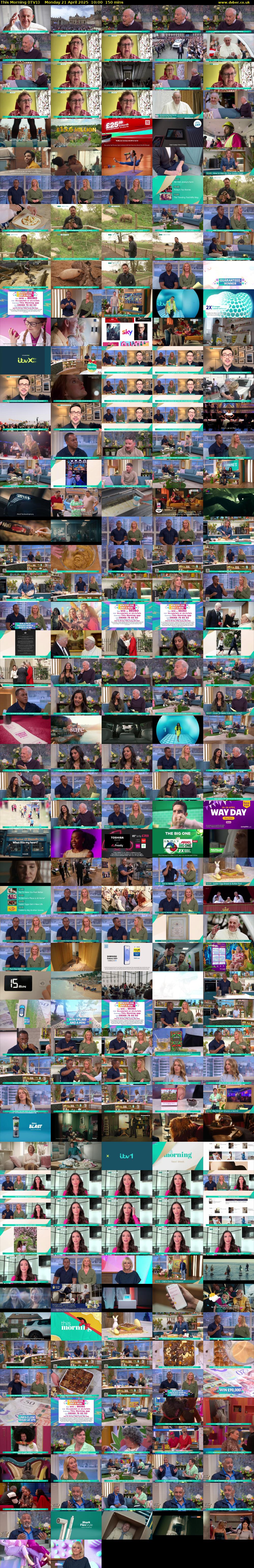 This Morning (ITV1) Monday 21 April 2025 10:00 - 12:30