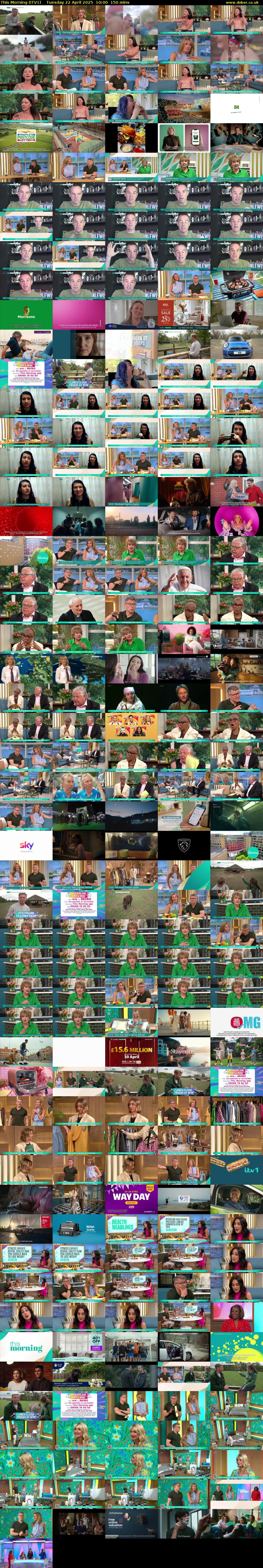 This Morning (ITV1) Tuesday 22 April 2025 10:00 - 12:30