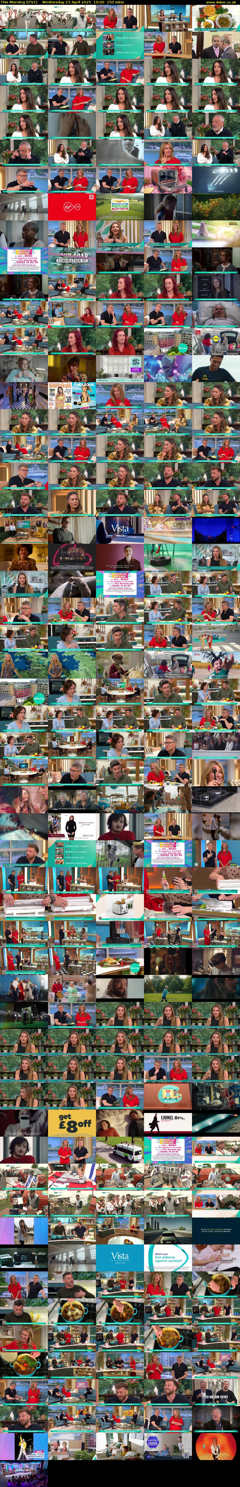 This Morning (ITV1) Wednesday 23 April 2025 10:00 - 12:30