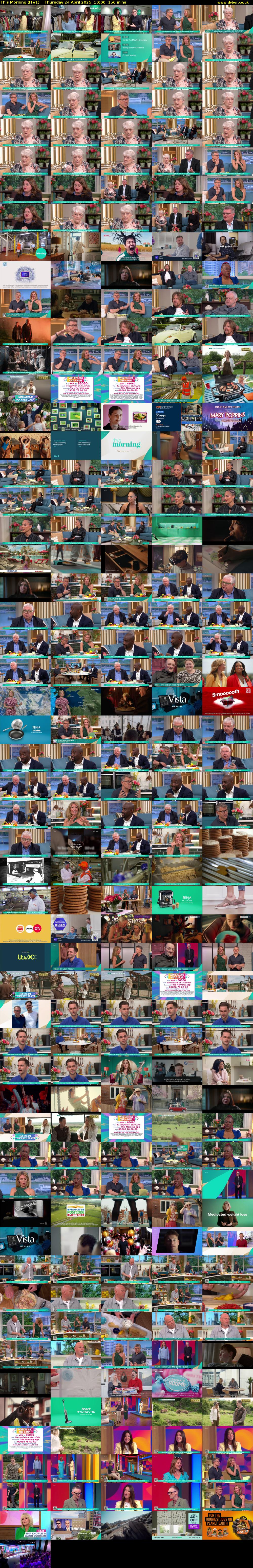 This Morning (ITV1) Thursday 24 April 2025 10:00 - 12:30
