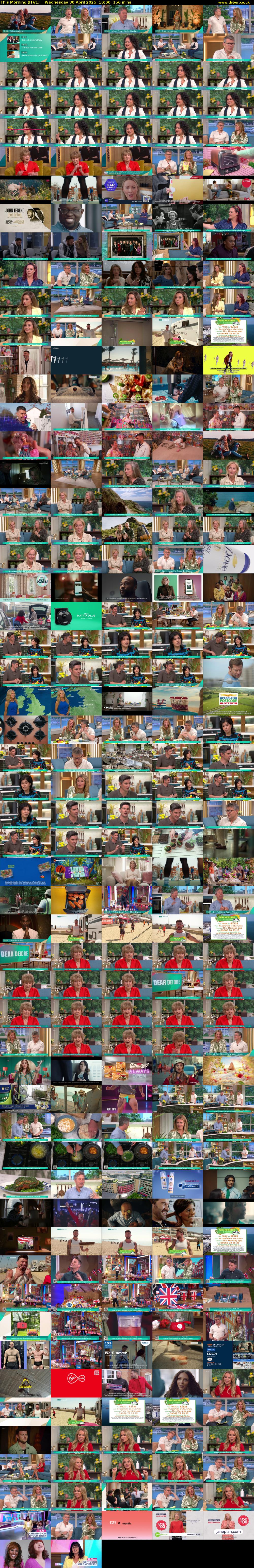 This Morning (ITV1) Wednesday 30 April 2025 10:00 - 12:30