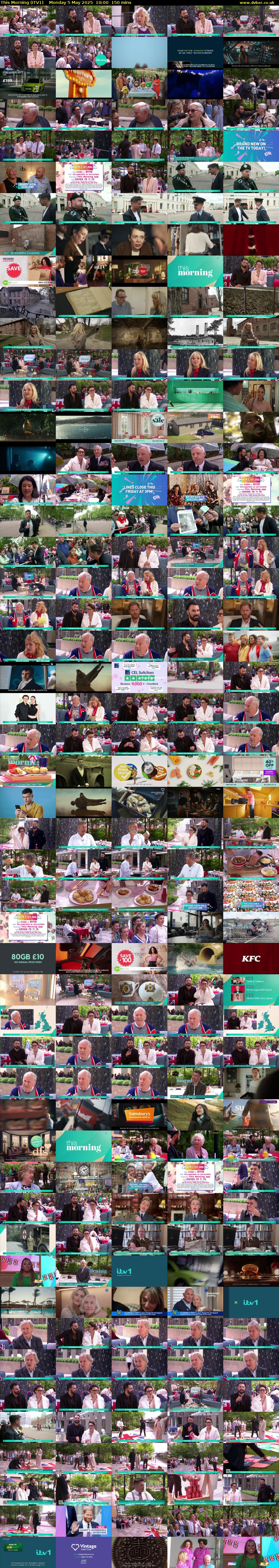 This Morning (ITV1) Monday 5 May 2025 10:00 - 12:30