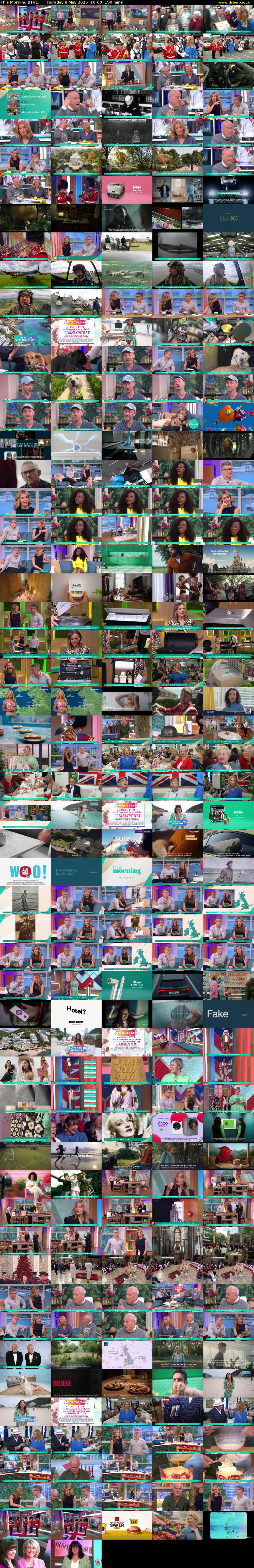 This Morning (ITV1) Thursday 8 May 2025 10:00 - 12:30