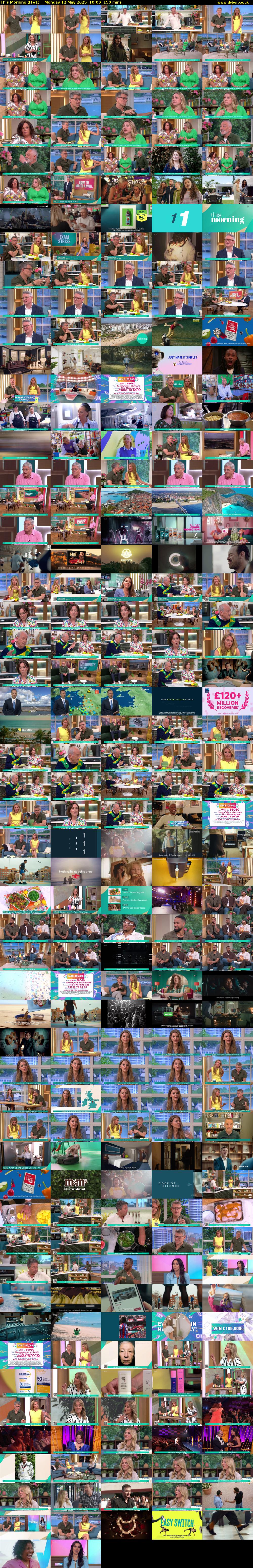 This Morning (ITV1) Monday 12 May 2025 10:00 - 12:30